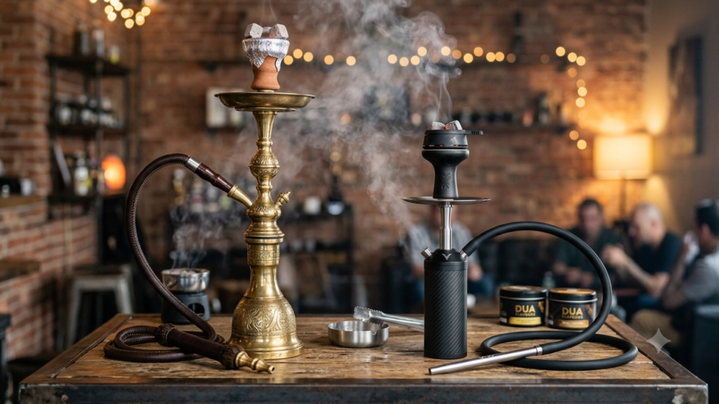 Mini Hookahs vs. Tall Luxury Pipes